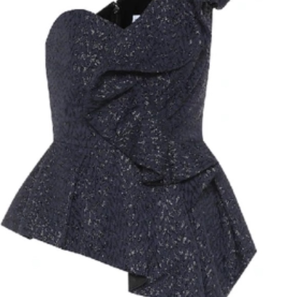 Self Portrait Metallic Coupe Top - Picture 2 of 8